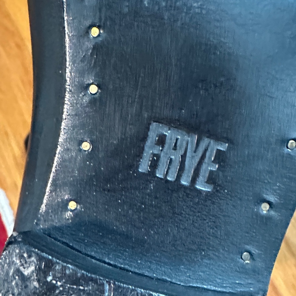 Frye Black Leather Knee-High Boots - Picture 7 of 11
